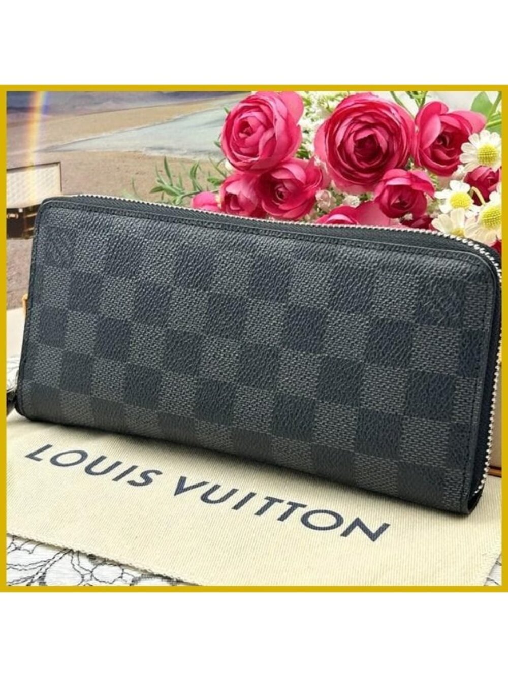 Louis Vuitton Damier Graphite Vertical Zippy Wallet